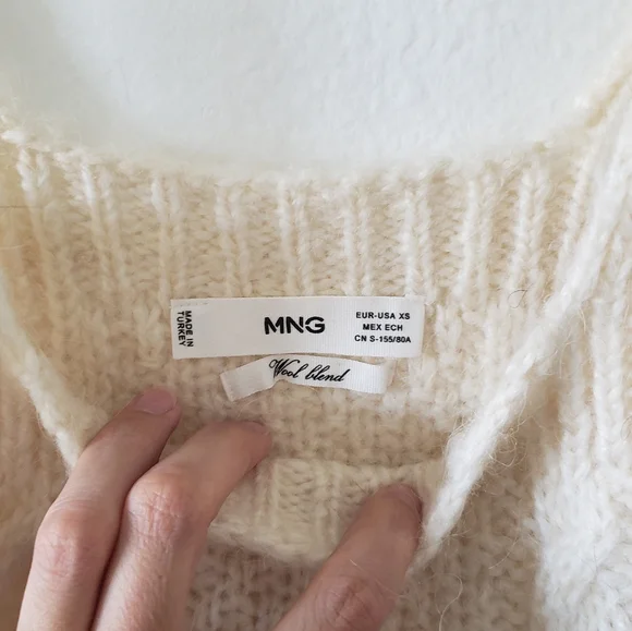 Mango NWOT knit sweater tank top crop - Picture 5 of 7